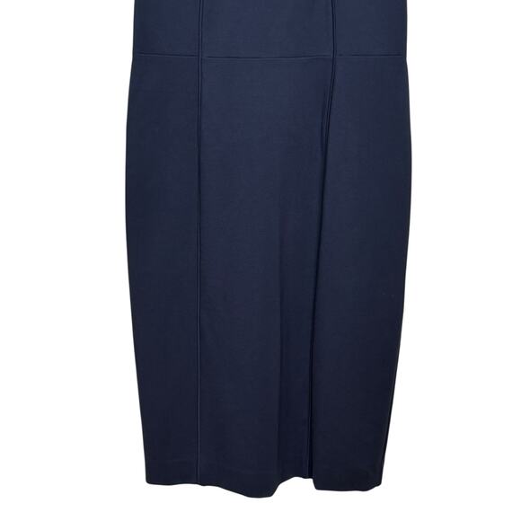 Brooks Brothers Size 8 Navy Blue Short Sleeve Ponte Knit Sheath Dress - Picture 4 of 8